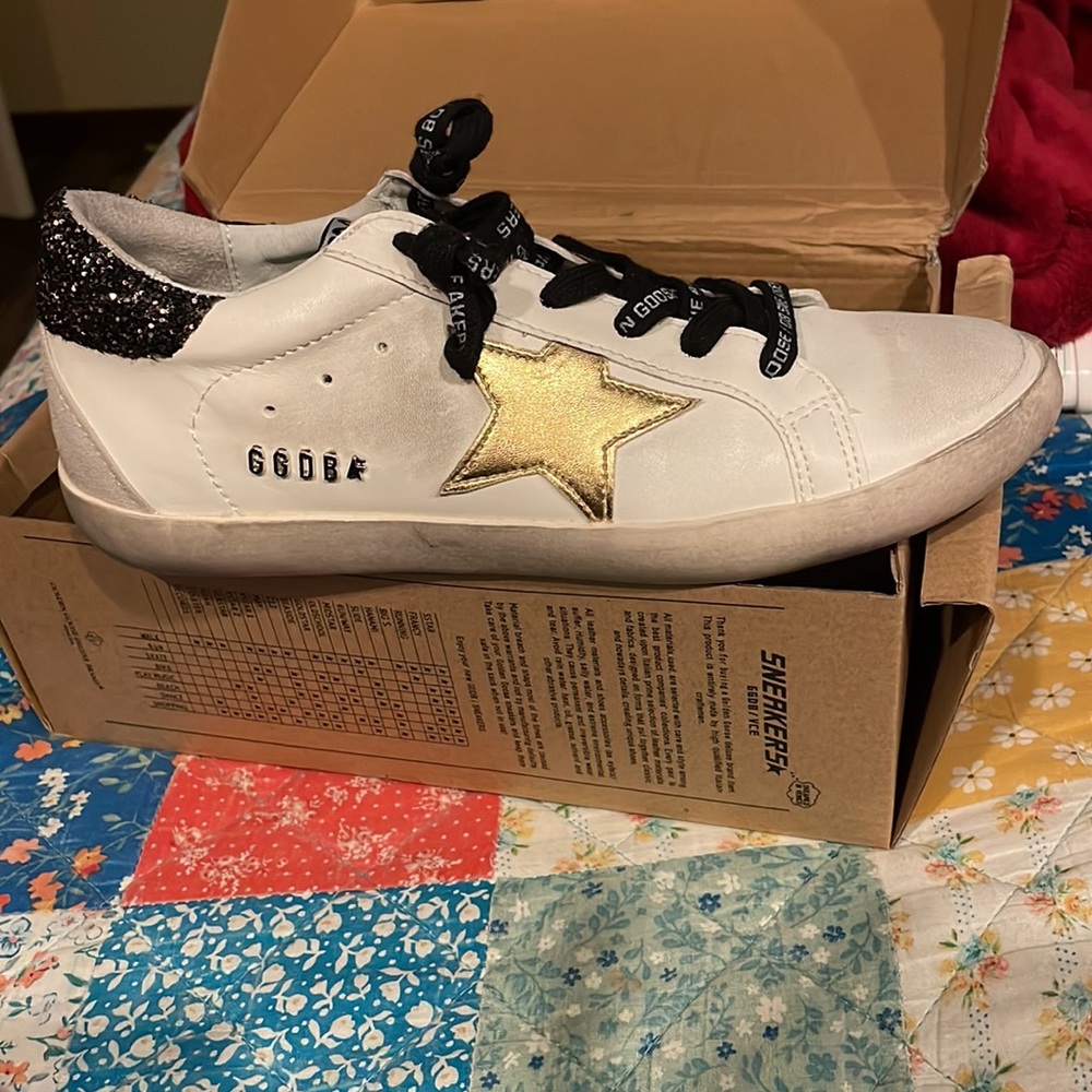 GGDB gold star shoes